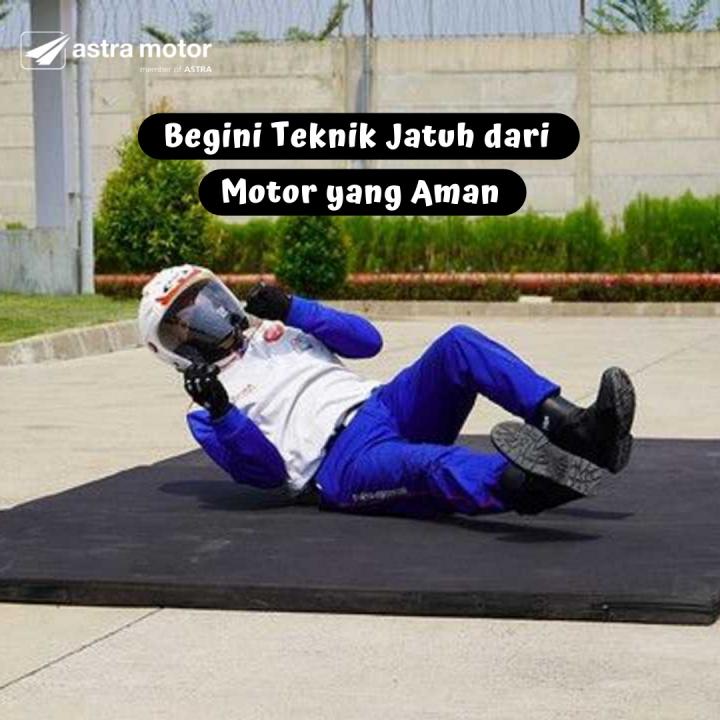 Begini Teknik Jatuh dari Motor yang Aman